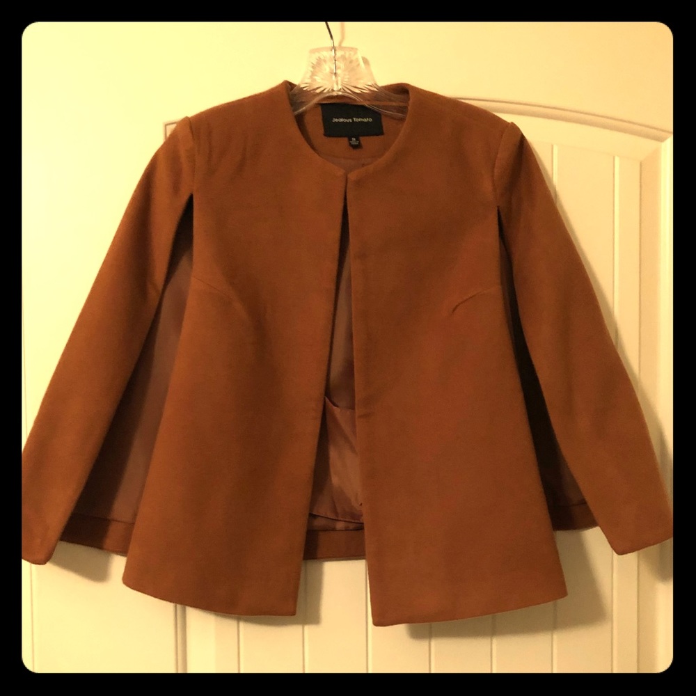 NWOT Jealous Tomato Camel Cape
